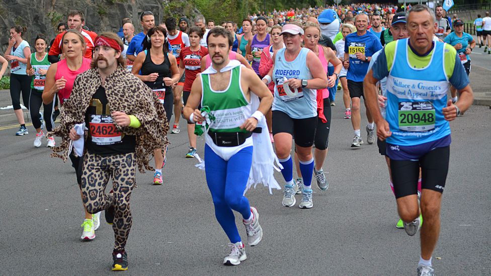Competitors take part in Bristol Half Marathon