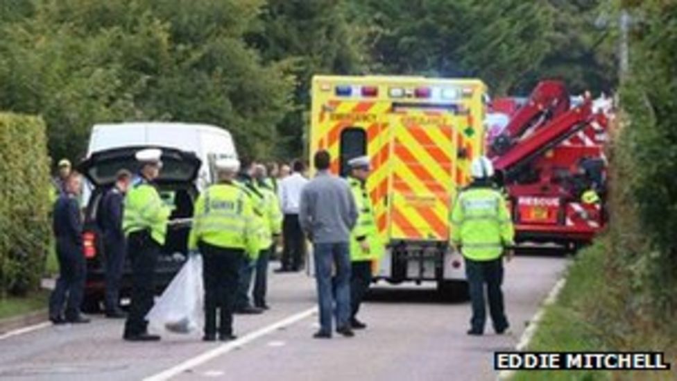 fatal car crash sussex today bbc video