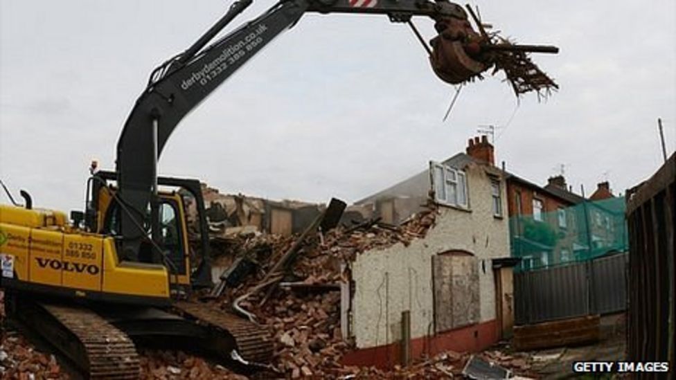Philpott Fire Deaths House In Derby Is Demolished Bbc News