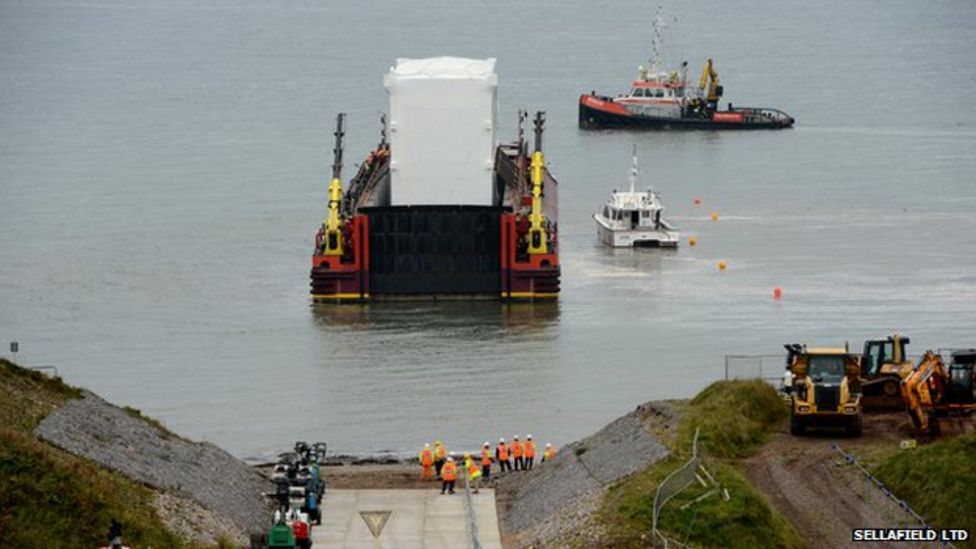 Sellafield's nuclear evaporator 'giant kettle' part arrives BBC News