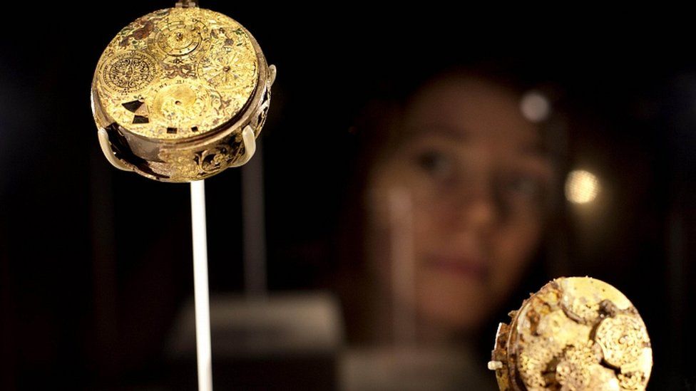 Laura Mitchell, from the Museum of London looks at the gilt brass watch, a piece included in the Cheapside Hoard