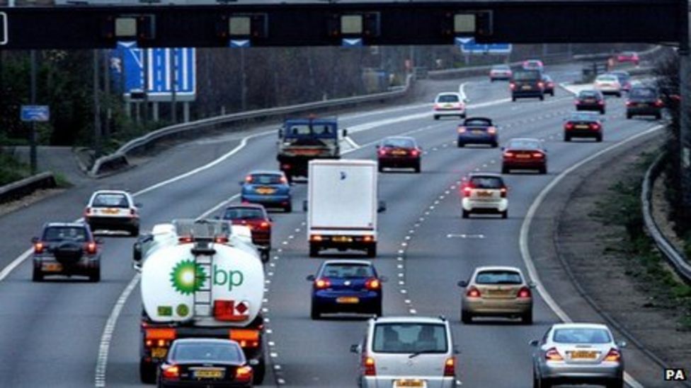M25 variable speed limit work begins in Surrey BBC News