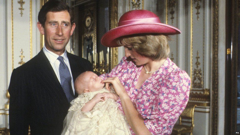 Prince William in 1982 with his parents