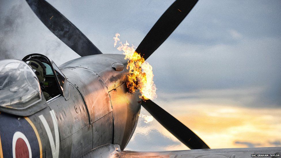 Spitfire TE311 performs a hot start