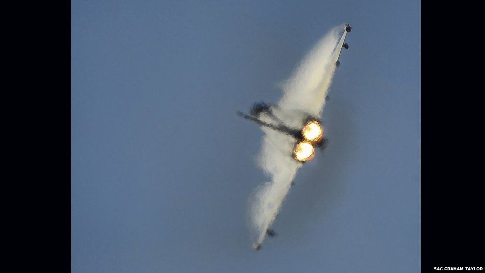 Typhoon in practise over RAF Coningsby