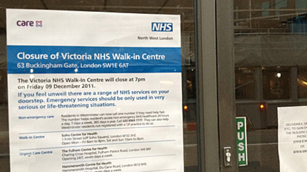 Walk In Centre Closures May Worsen Aande Crisis Bbc News 0937