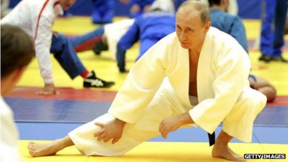 Putin Trumps Chuck Norris In Black Belt Stakes Bbc News