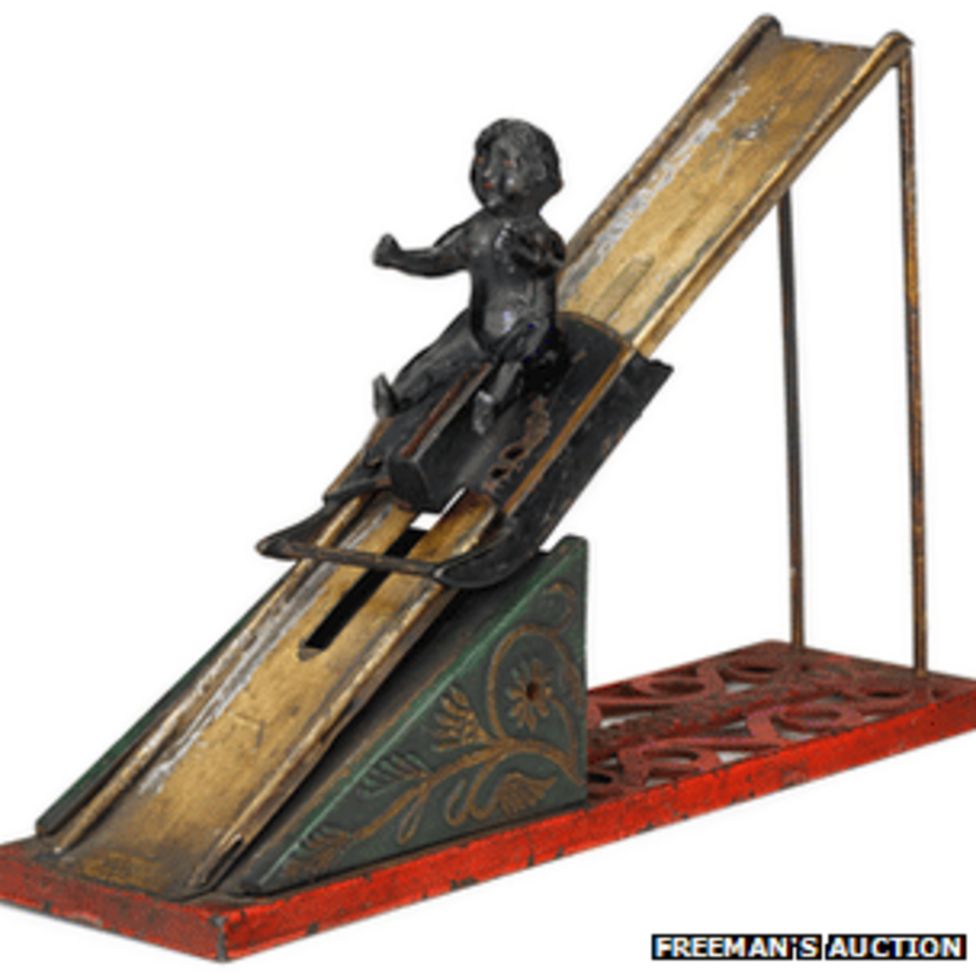 Toy bank found in Peebles attic sells for £160,000 at auction BBC News