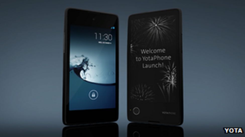 Phone with eink second screen launched BBC News