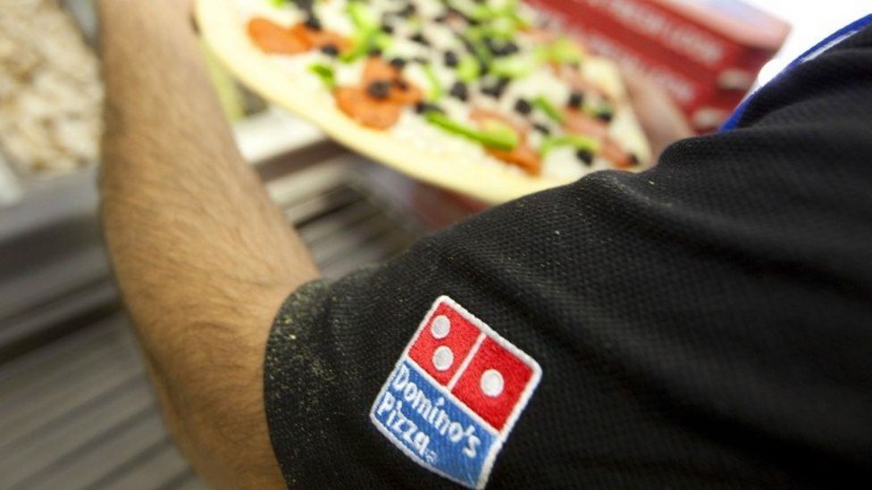 Dominos Ends Degrading Human Billboards Bbc News