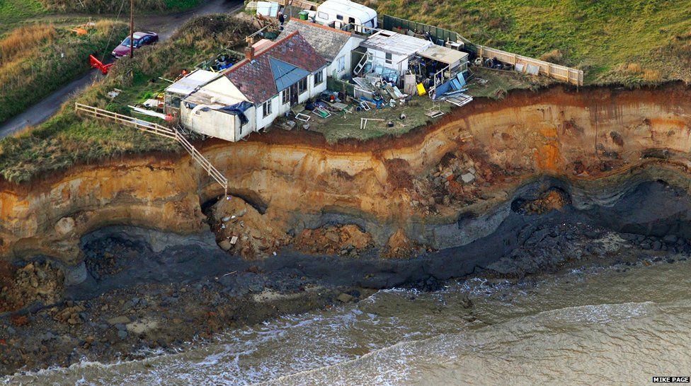 In pictures: Norfolk tidal surge aerial views - BBC News