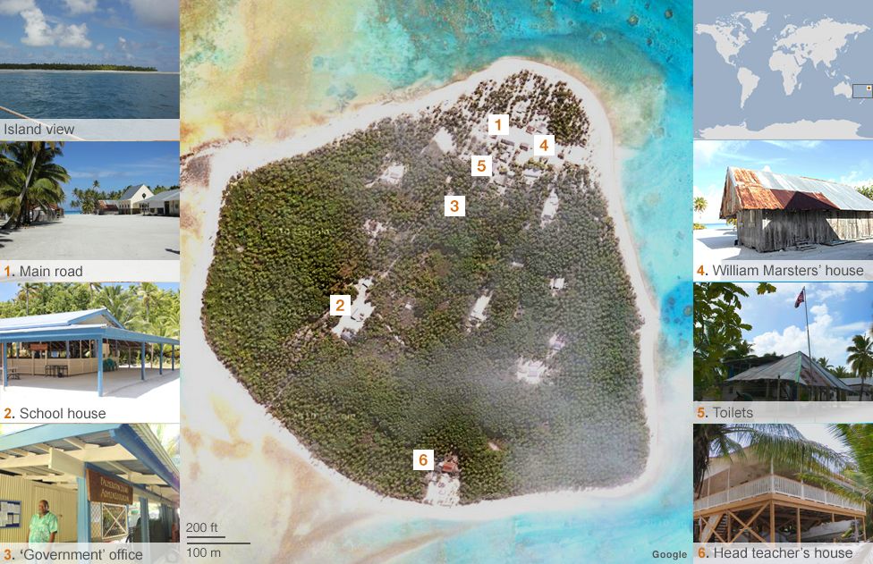 Palmerston island map