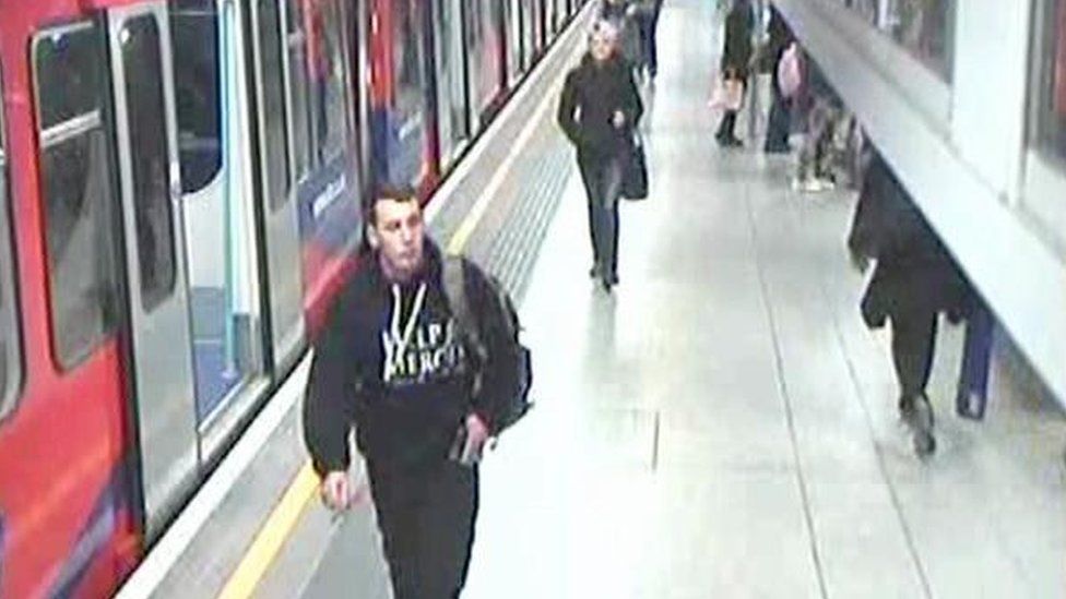 Lee Rigby at Woolwich DLR station shortly before his murder