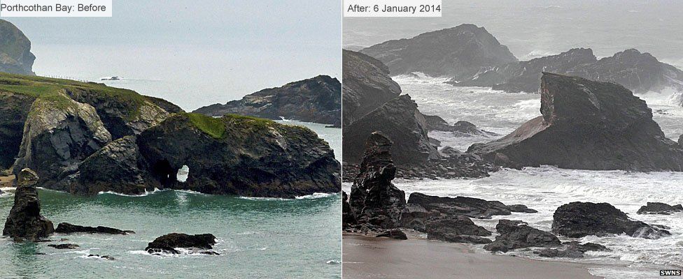 Before and after - Porthcothan