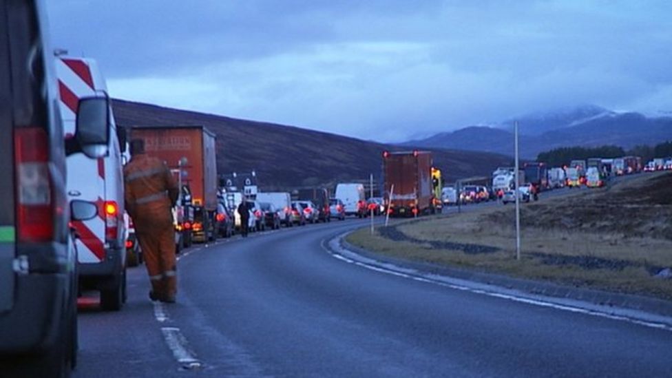 Five injured in A9 Highland crash BBC News