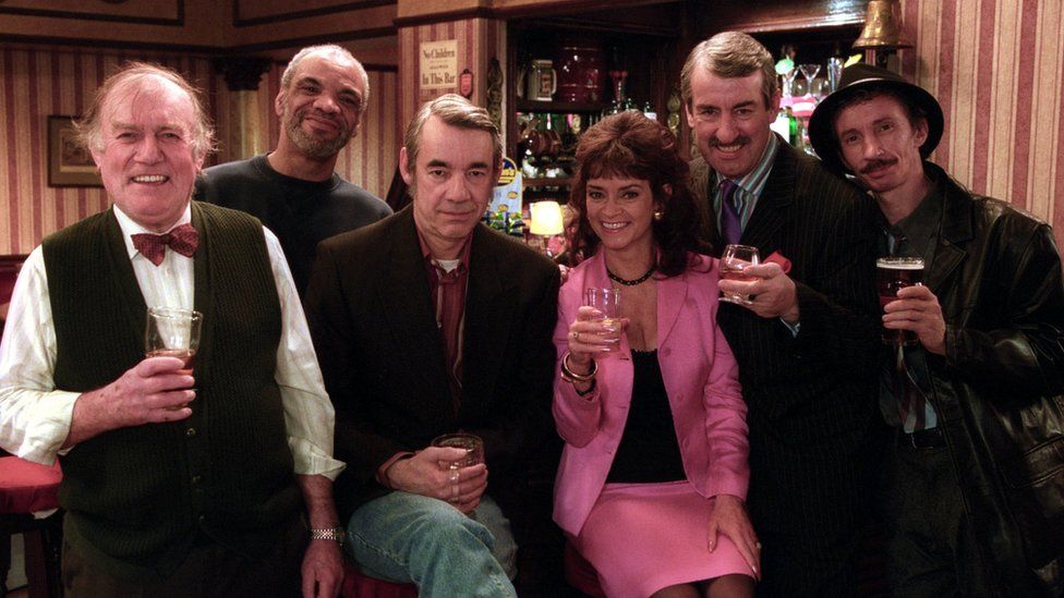The cast of Only Fools and Horses Christmas Special in 2001