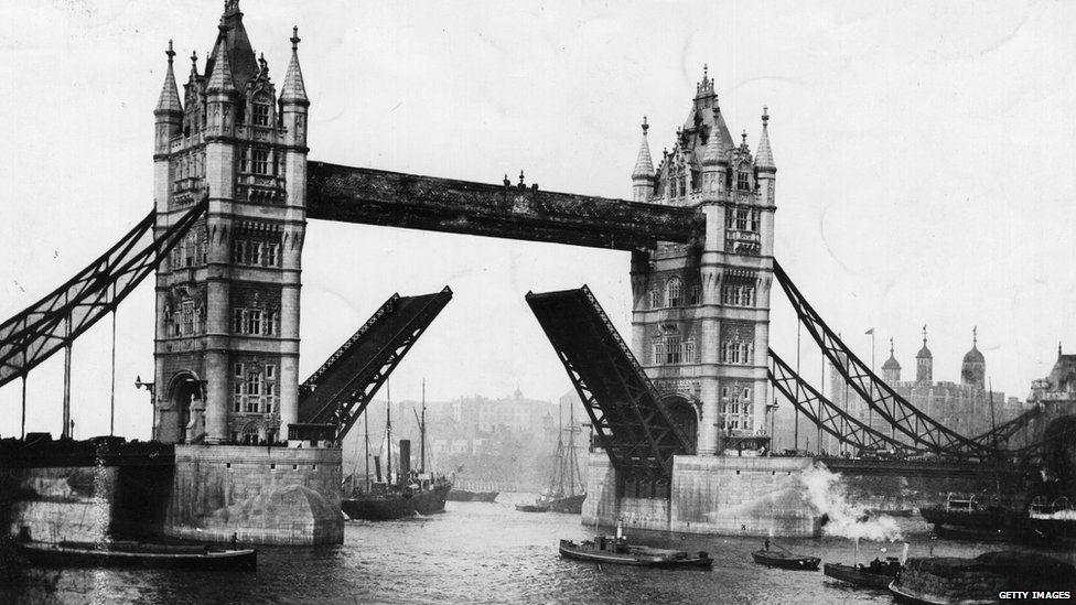 Tower Bridge in 1895