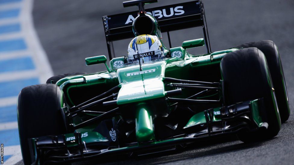 Marcus Ericsson of Sweden and Caterham drives the new CT05 during day two at Jerez