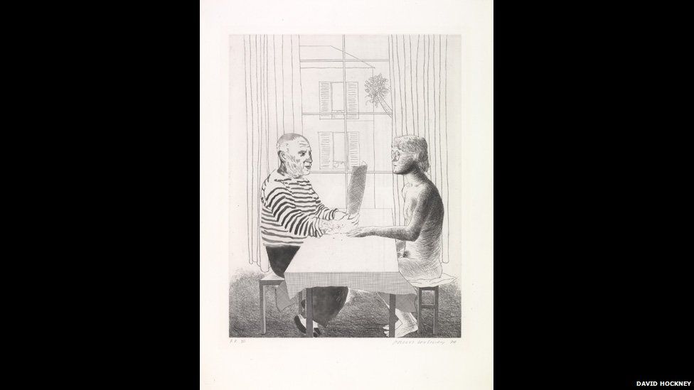 In pictures David Hockney prints BBC News