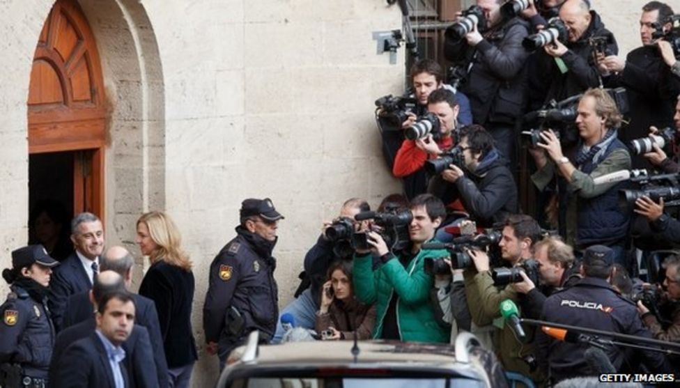 Spain's Princess Cristina In Court Over Corruption Case - BBC News