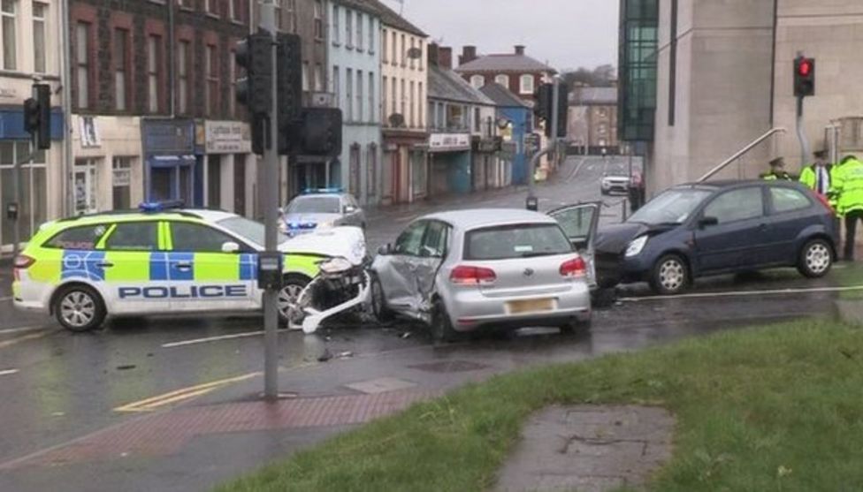 Ballymena Police car involved in threevehicle crash BBC News