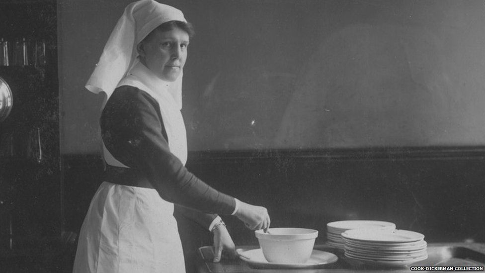 A Home Sister working at Endell Street Military Hospital during World War One