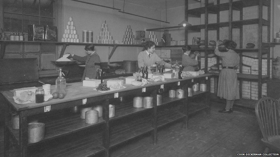 The kitchens at Endell Street Military Hospital during World War One