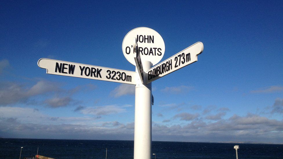 Signpost in John O'Groats