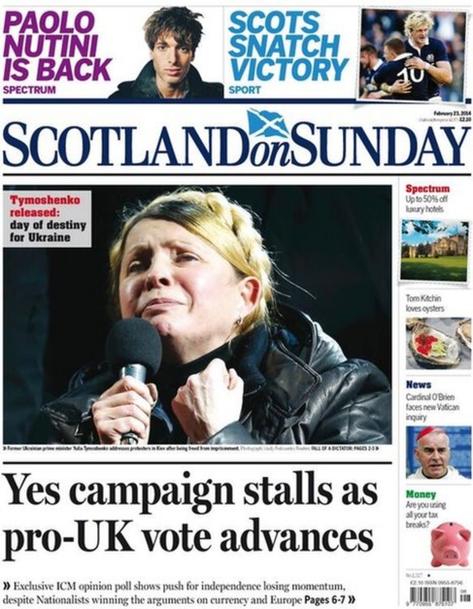 The Front Pages Of Scotland S Newspapers Bbc News