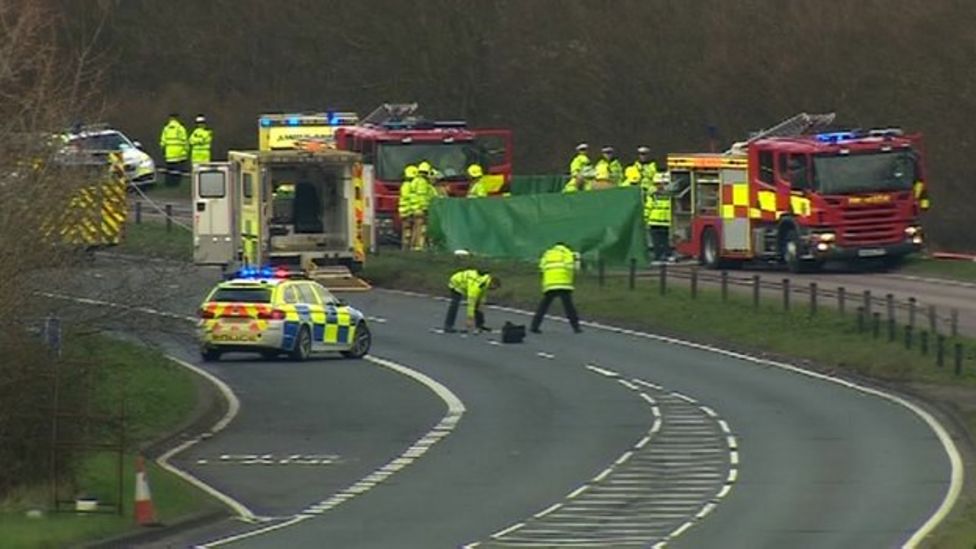 Fatal road crash on A1114 at Great Baddow, Essex BBC News