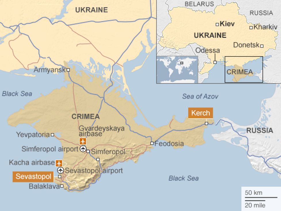 73334442 Ukraine Crimea Russia Map624 