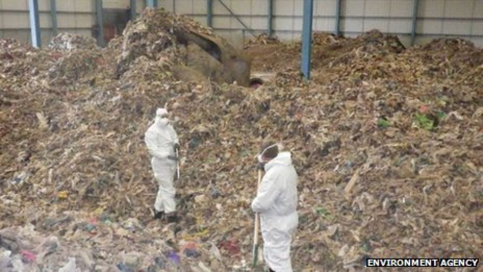 Dunstable warehouse filled with flytipped waste BBC News