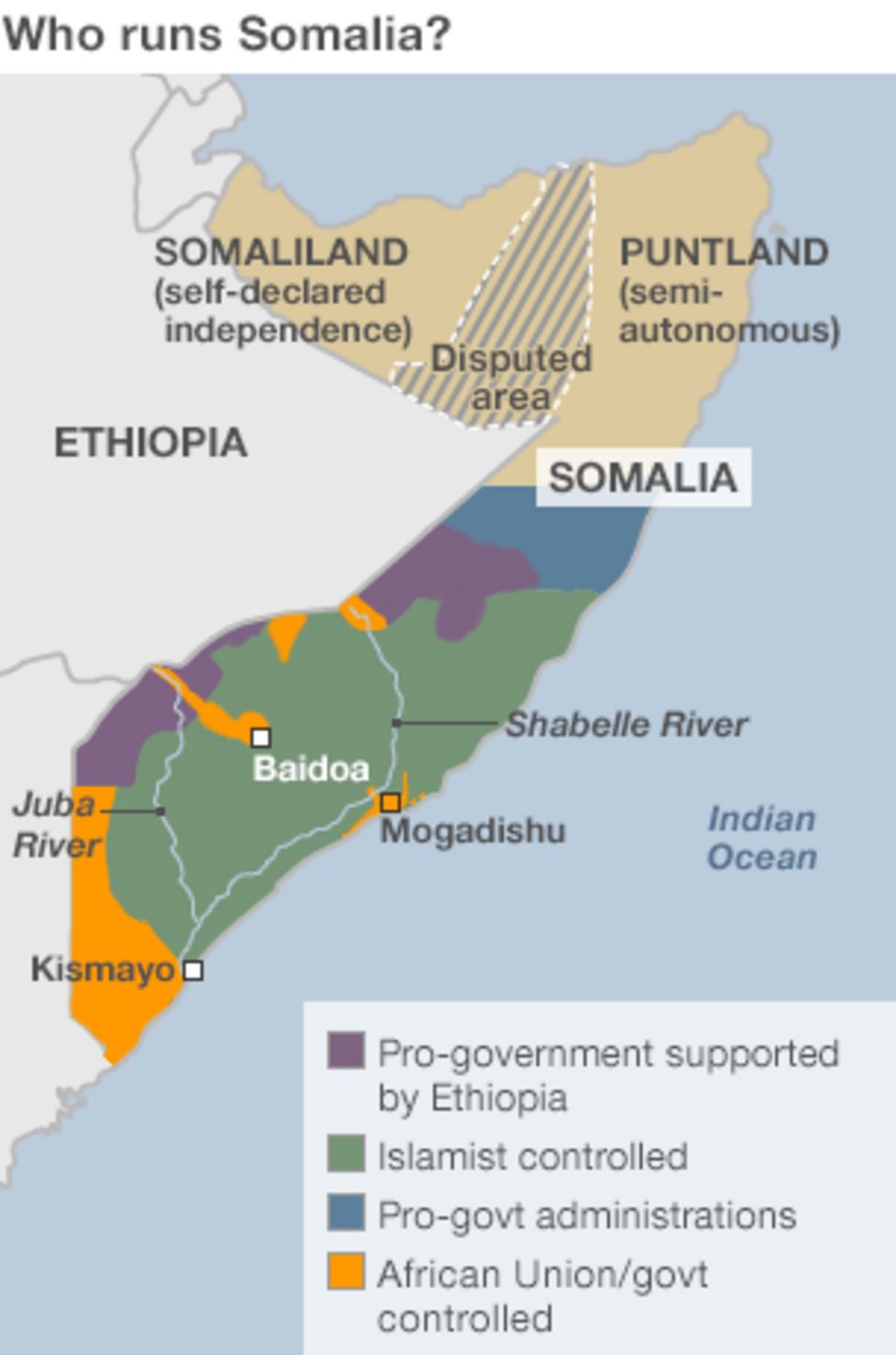 Somalia Parliament Attacked By Al Shabab In Mogadishu BBC News    73504110 Som Controlled Areas 304mar14 