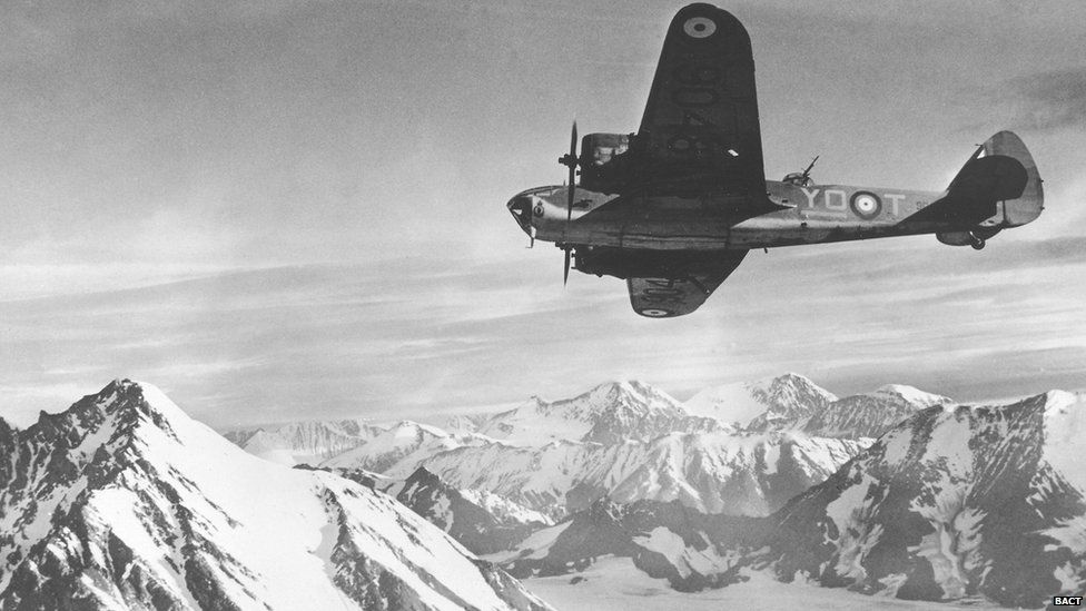 9048 flying over Alaska during WW2