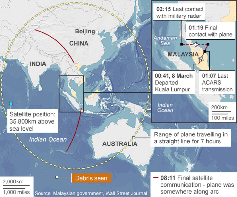 Australia plane searchers investigate debris - BBC News