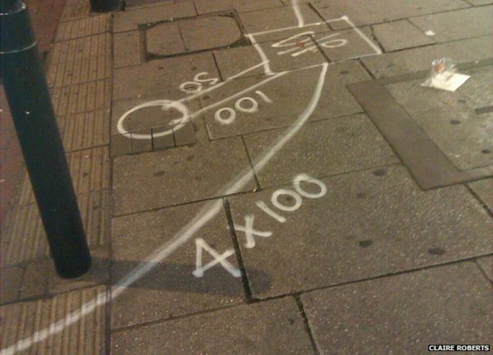 Your Pavement Squiggle Markings Decoded Bbc News