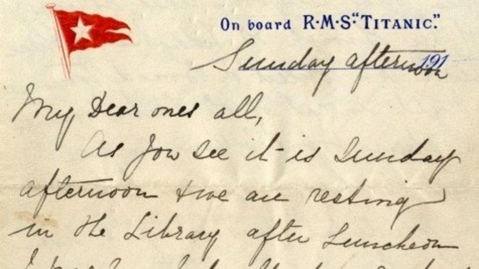 Titanic letter sells for world record price at auction BBC News