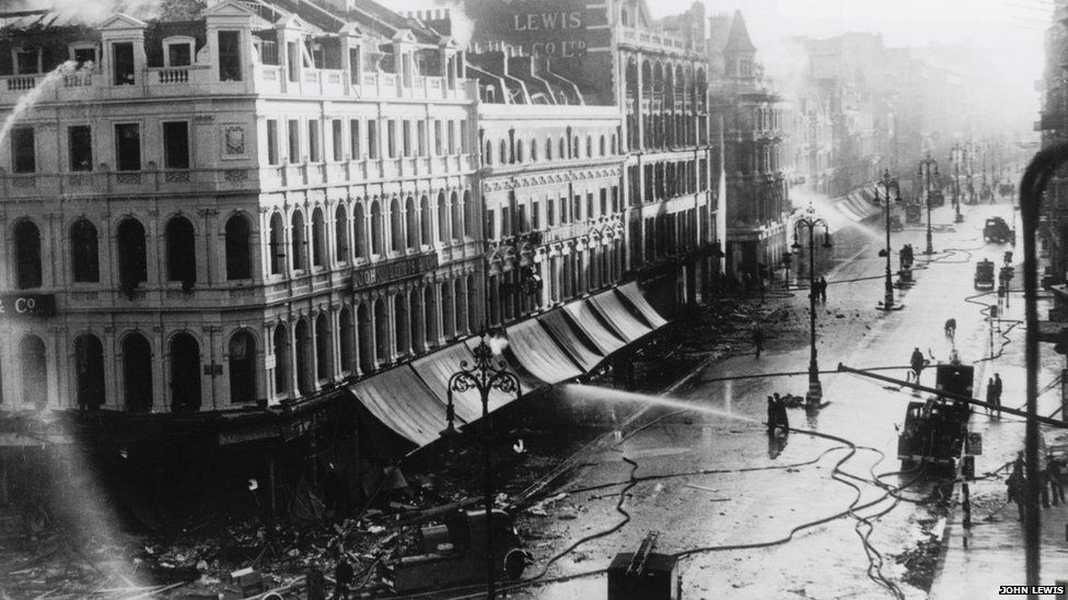 Morning after the bombing of John Lewis Oxford Street, 1940
