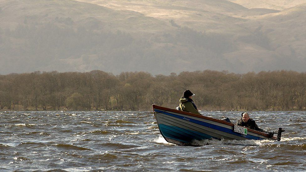 Anglers on Loch Lomond