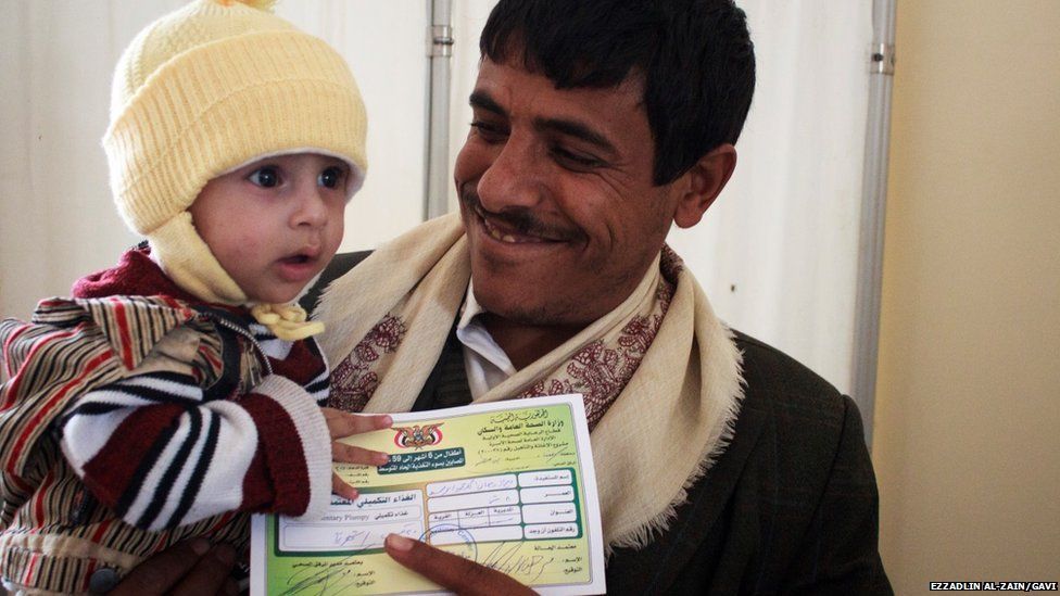Father and child in Yemen