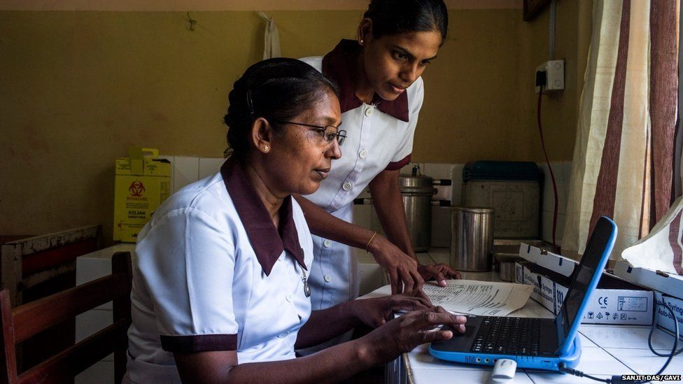 Nurses in Sri Lanka