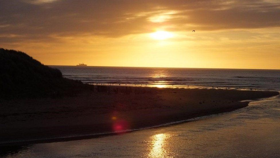Sunrise on the River Ugie estuary in Peterhead