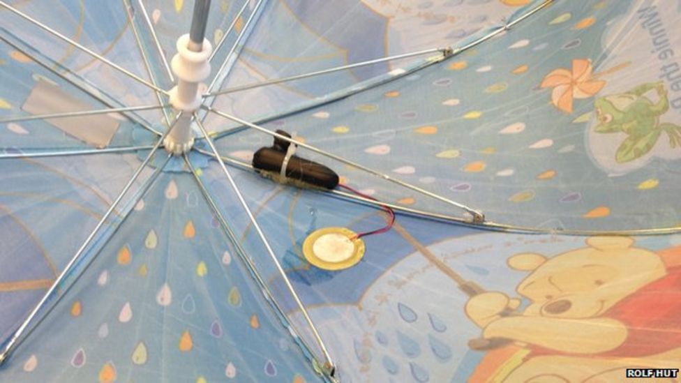 Smart umbrellas 'could collect rain data' BBC News