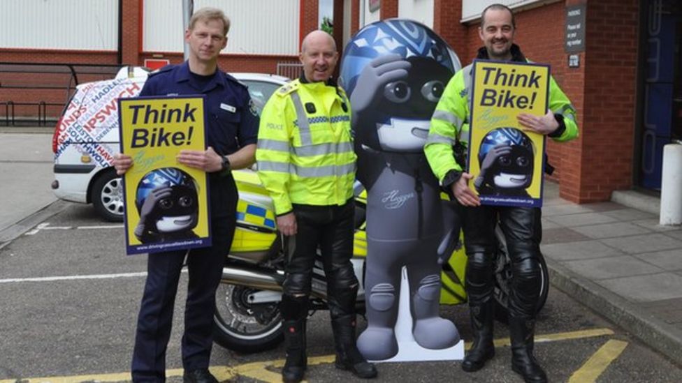 Suffolk motorbike safety campaign Biker's pledge to mother BBC News