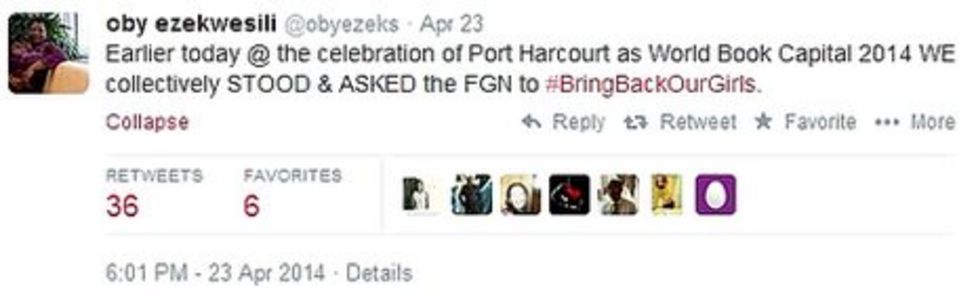 Bbctrending The Creator Of Bringbackourgirls Bbc News 