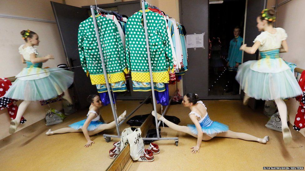 Students of the Krasnoyarsk choreographic college
