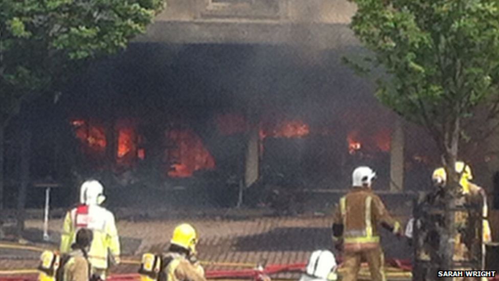 Large fire at Fakenham factory shop destroys buildings BBC News