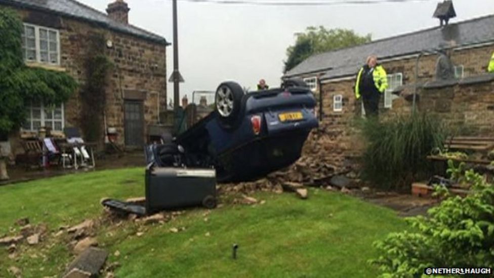 Nether Haugh Death fears over B6089 crash road BBC News