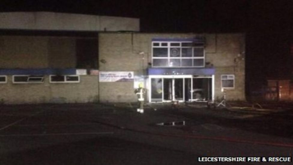 Arson suspected in Wigston sports centre fire BBC News