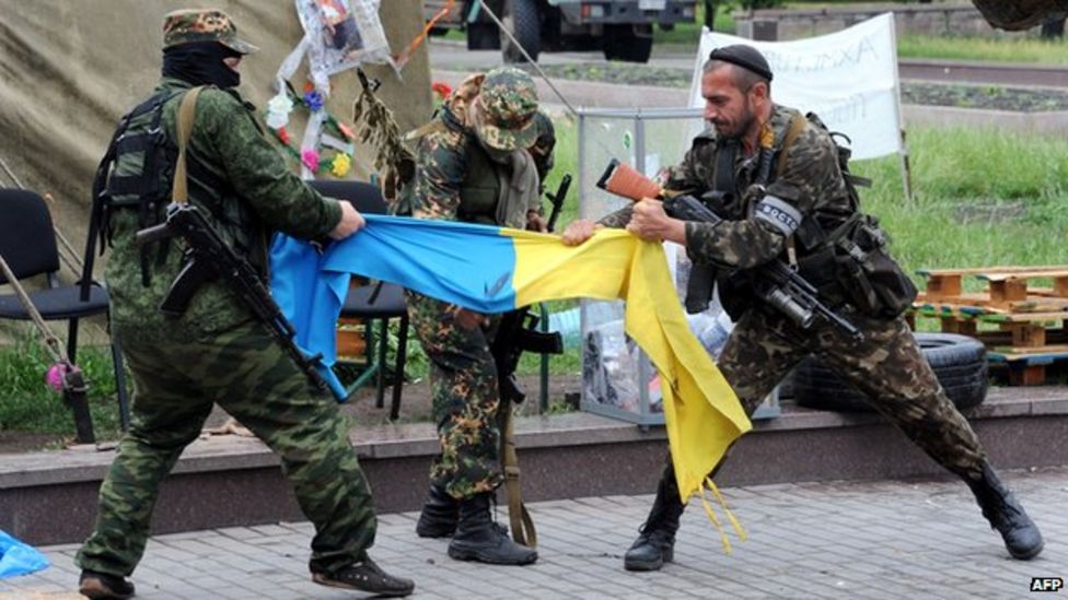 Ukraine crisis rebel leaders still talking tough BBC News